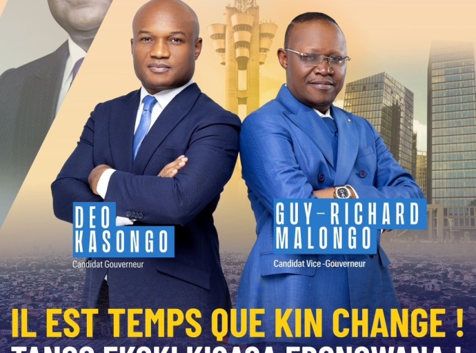 Il est temps que Kin change, Deo Kasongo-Guy-Richard Malongo : le ticket gagnant ! 